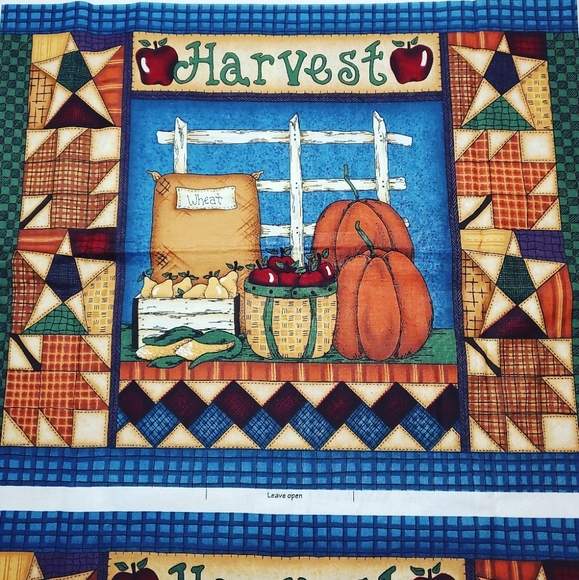 Home Grown Harvest Fabric Panel - Picture 2 of 4